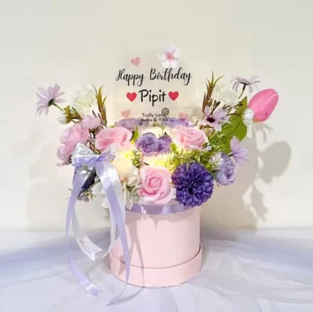 Bloom Box Akrilik Ucapan Ulang Tahun Bandung